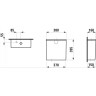 Унитаз напольный LAUFEN KARTELL 660 x 370 x 440 mm, для монтажа с бачком 8.2433.1.000.000.1